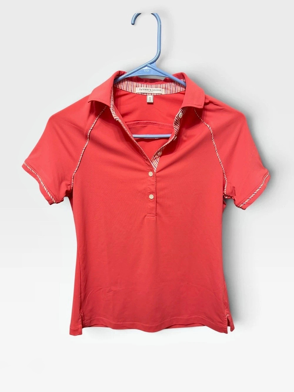 Fairway & Greene Performance Polo in dark coral Size XS Like New